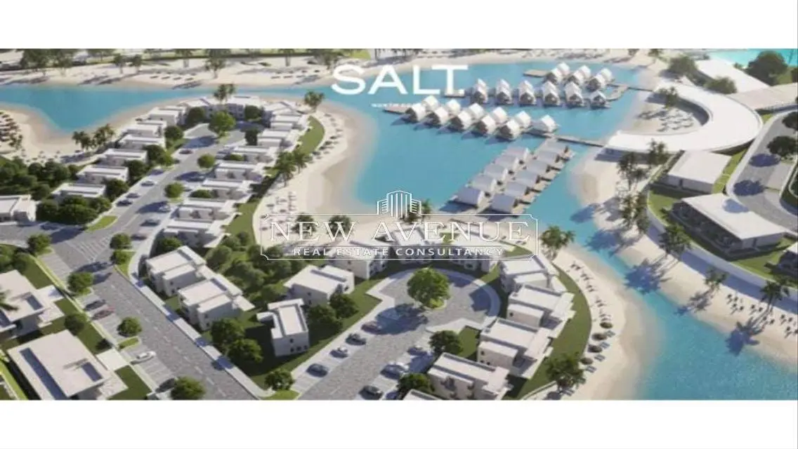 شاليه فى سولت إطلالة على البحر والبحيرة اقل مقدم