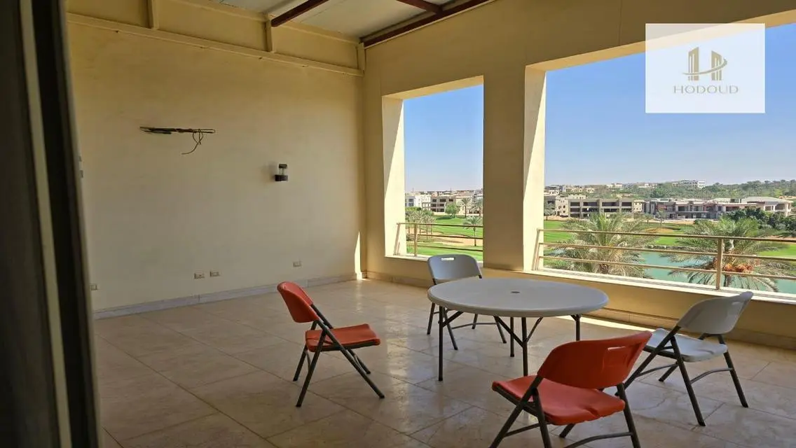 Furnished apartment with large terrace for rent in Katameya Dunes