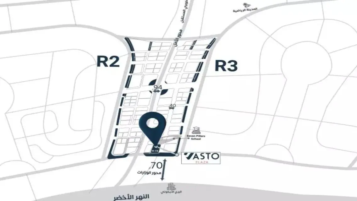 مكتب للبيع 34م في مول فاستو بلازا العاصمة الادارية
