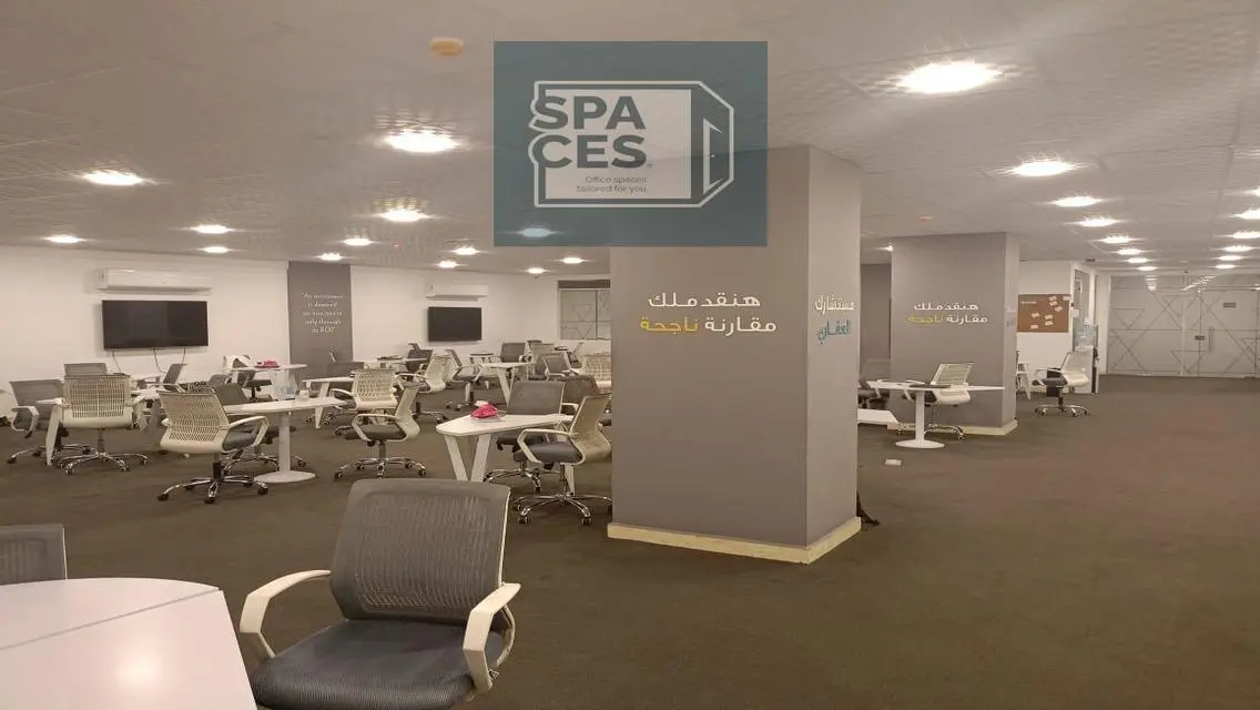 مكتب متشطب للايجار 550م علي التسعين الجنوبي