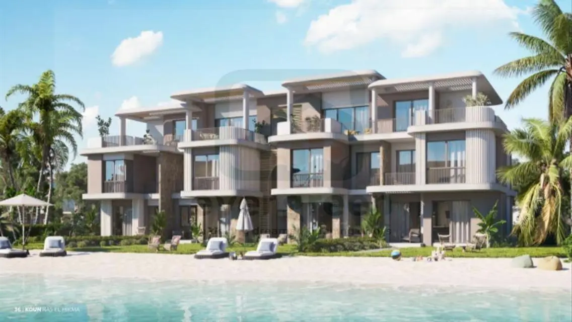 Chalet 3Bed view lagoon in Koun Ras Al Hekma DP5%