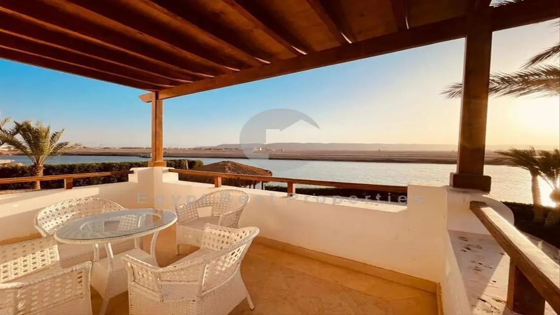 now : villa in gouna ready to move sea view ..!!