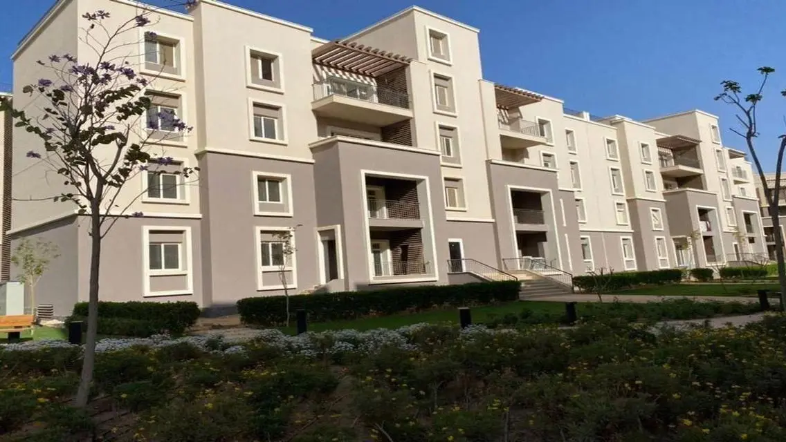 للسكن الفورى شقة بفيو لاند سكيب فى أكتوبر بلازا