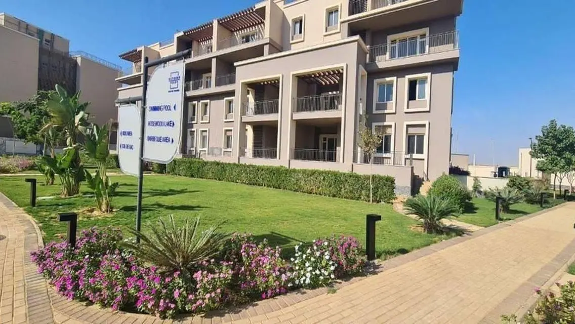 للسكن الفورى شقة بفيو لاند سكيب فى أكتوبر بلازا