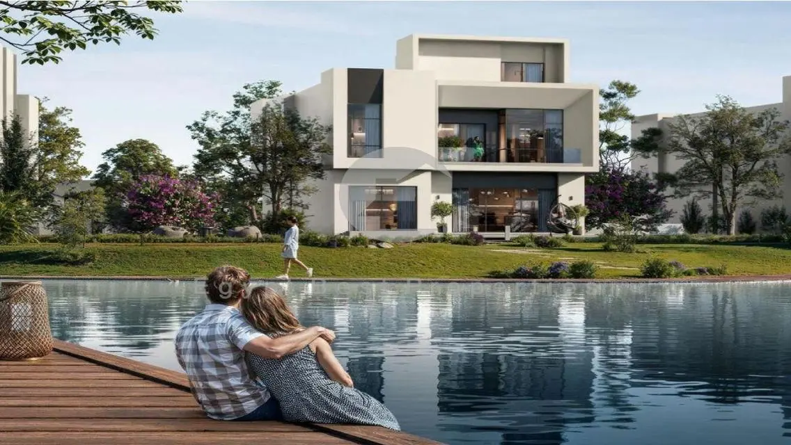 villa for sale in water way new cairo over 8 years