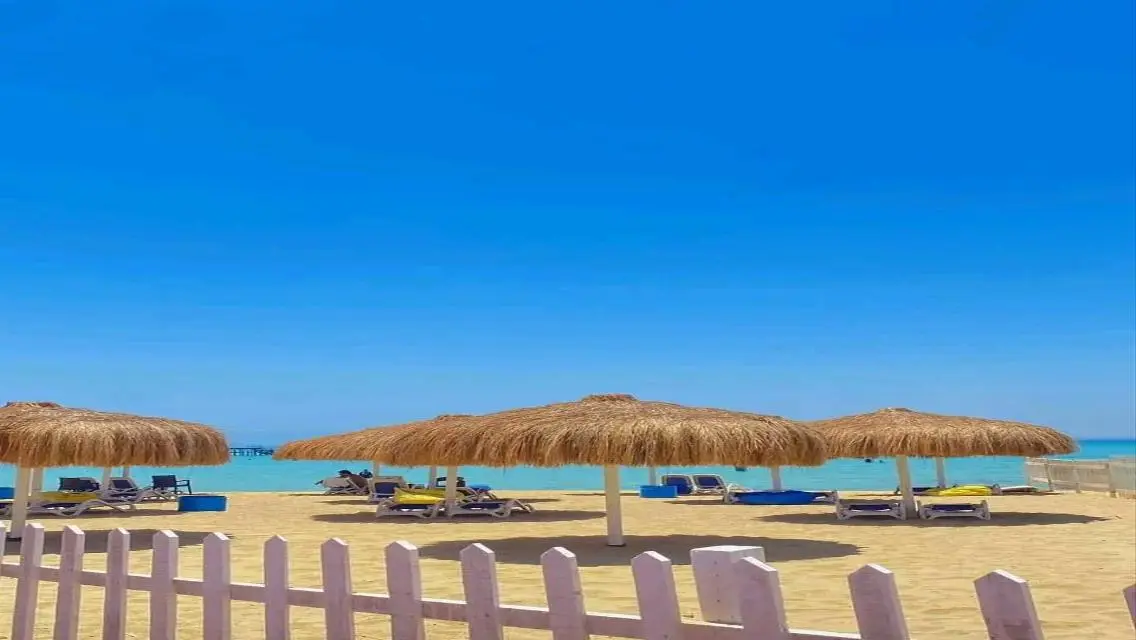 nozha beach with brivate roof