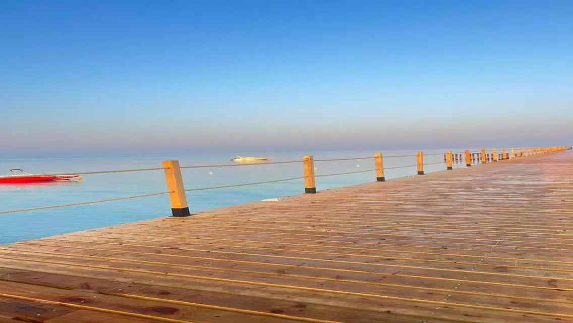 nozha beach with brivate roof
