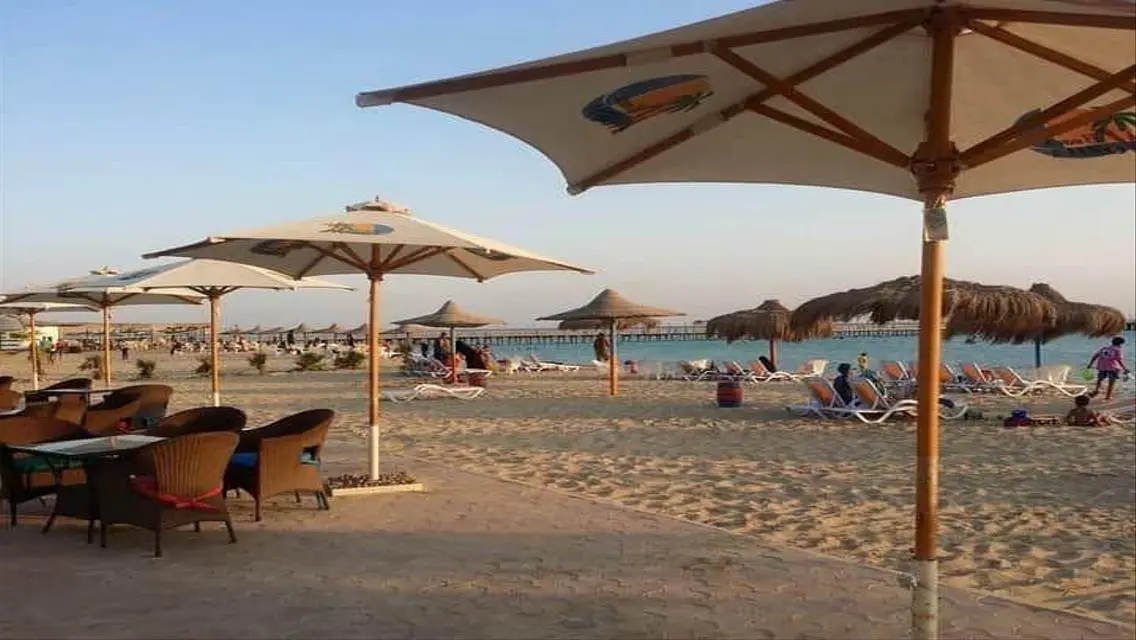 nozha beach with brivate roof
