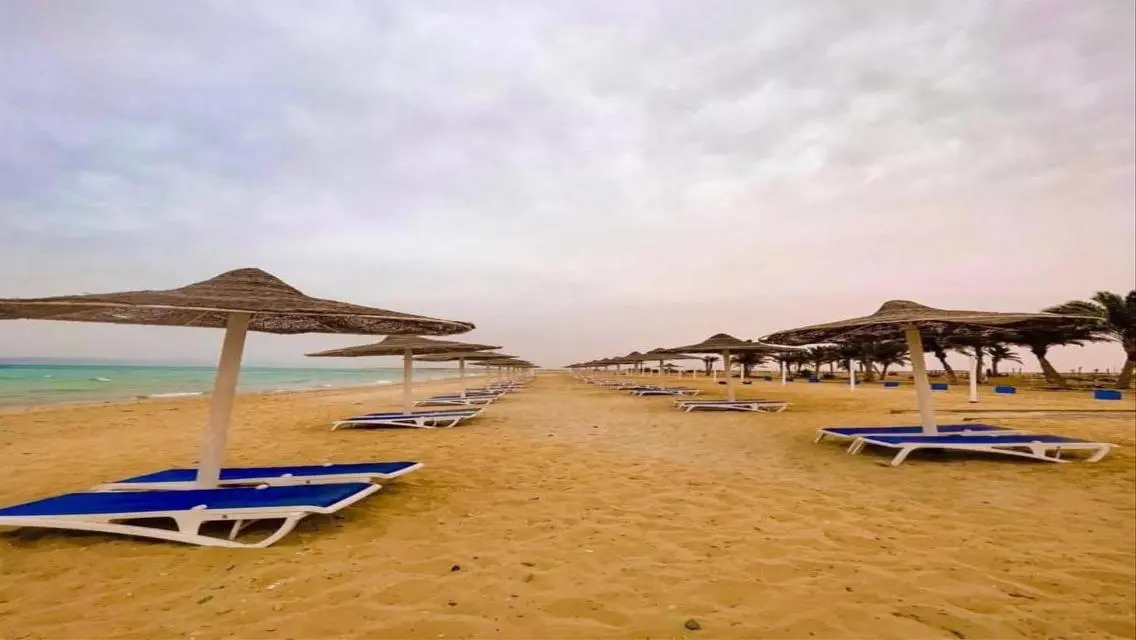 nozha beach with brivate roof