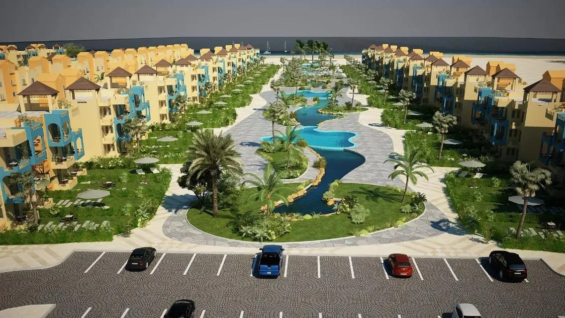 nozha beach with brivate roof