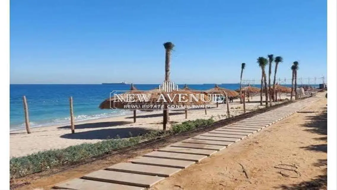 شاليه فيوعلى البحر مفروش بالكامل بجميع الأجهزة