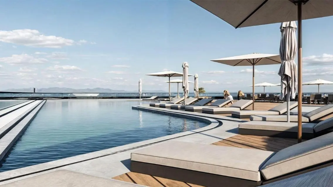 Studio 35m Sea view with 385.000 down payment