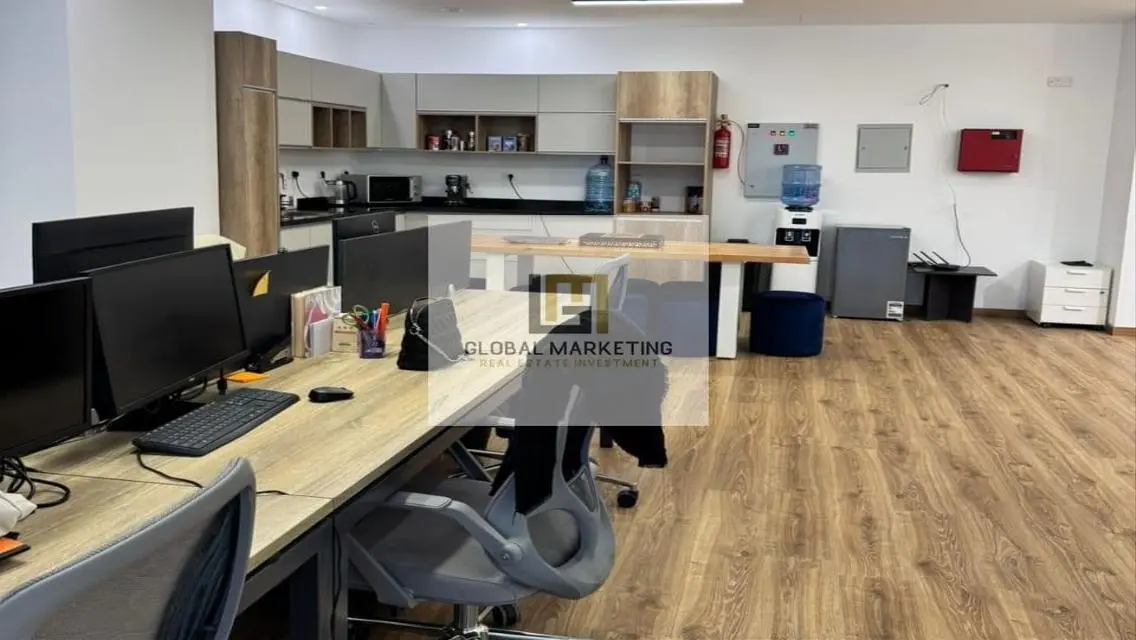 136m furnished office for rent in Mivida new cairo