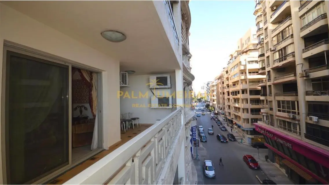 شقة للبيع بالفرش 280 م رشدي (شارع سوريا) فيو البحر