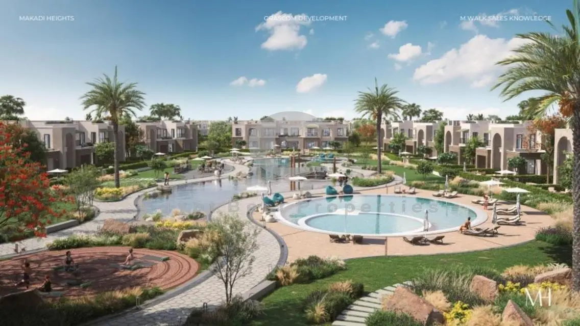 شقةباربع غرف نوم تشطيب كامل على لاند سكيب فيو