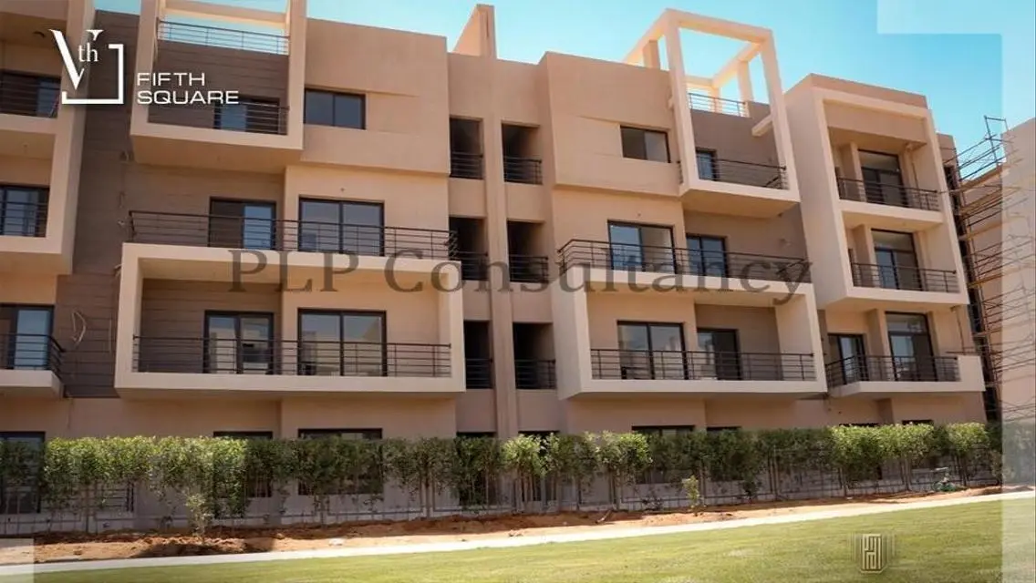 شقة للبيع ارضي بجاردن متشطبة بالتكييفات فيفث سكوير