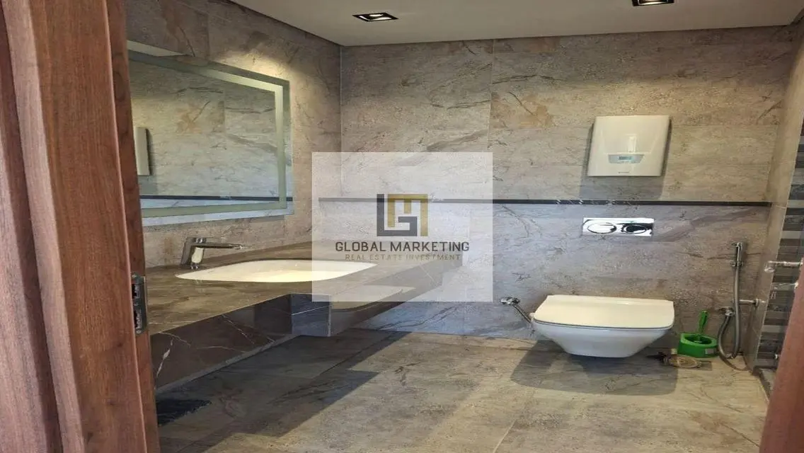 Semi furnished apartment with garden for rent