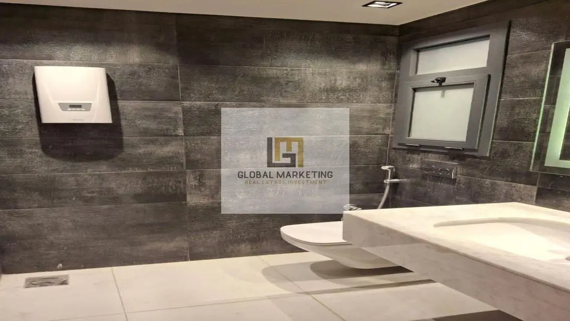 Semi furnished apartment with garden for rent