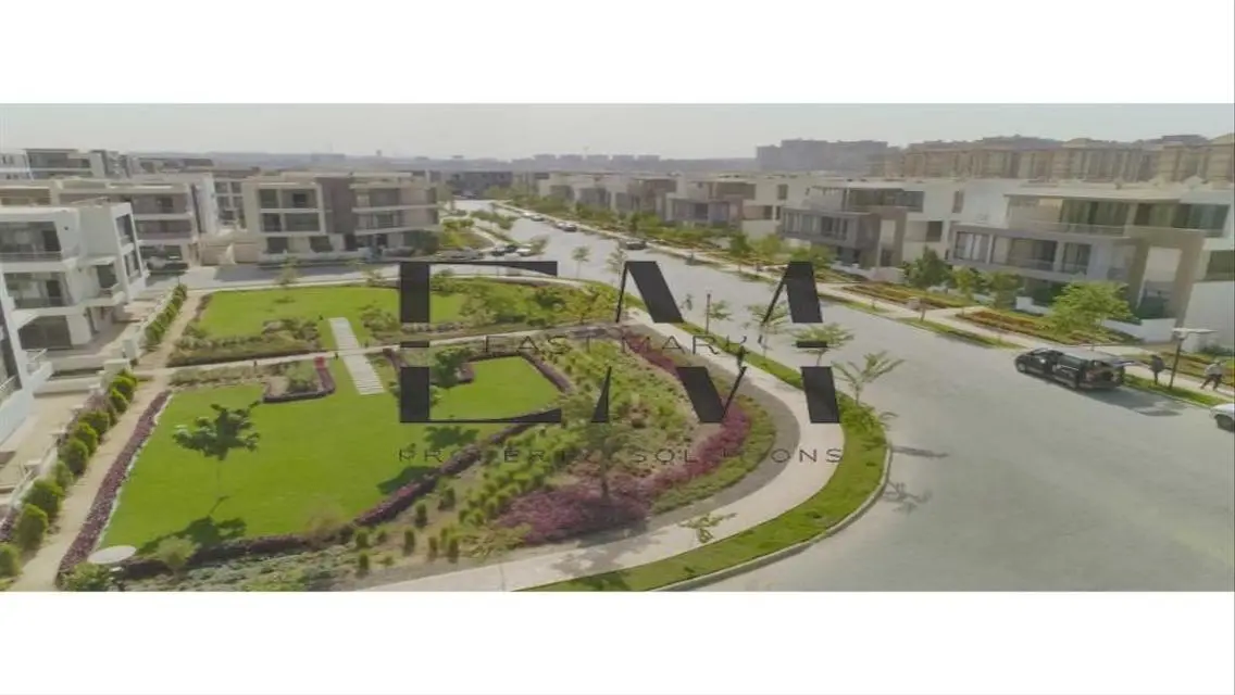 Apartment landscape view in Taj City compound