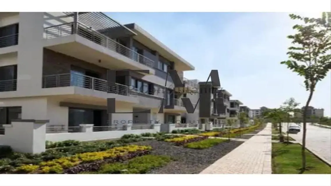 Apartment landscape view in Taj City compound