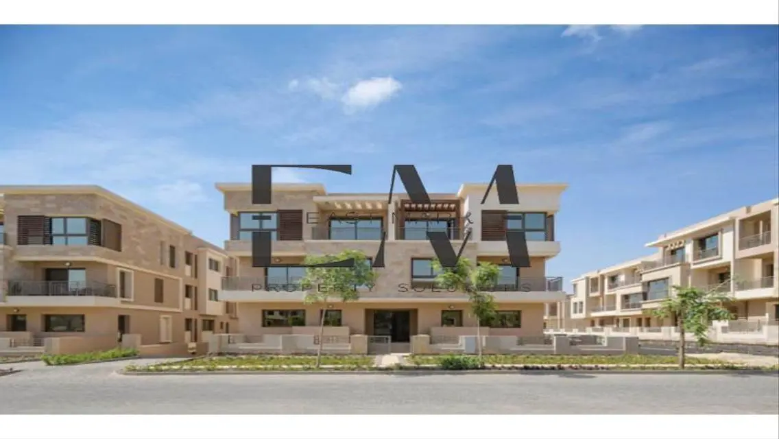 Apartment landscape view in Taj City compound