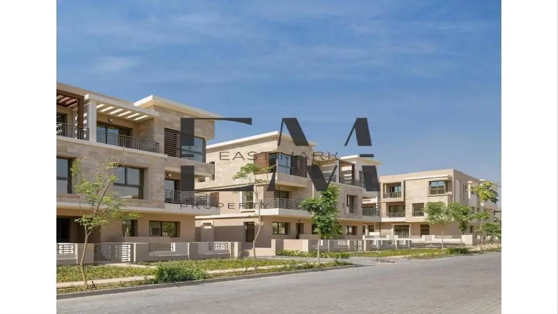 Apartment landscape view in Taj City compound