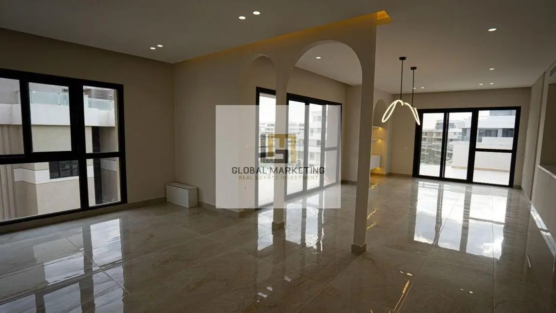 Semi furnished apartment with modern finishing