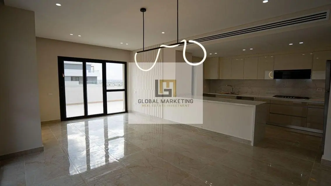 Semi furnished apartment with modern finishing