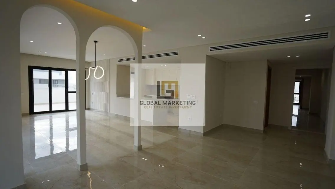 Semi furnished apartment with modern finishing