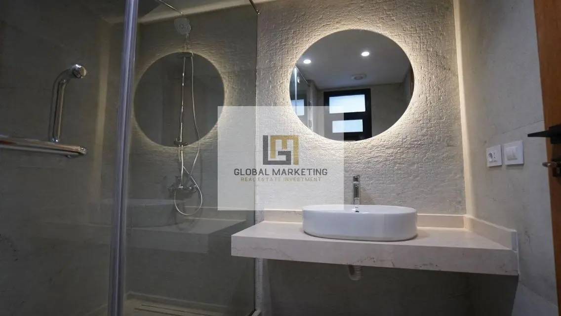 Semi furnished apartment with modern finishing