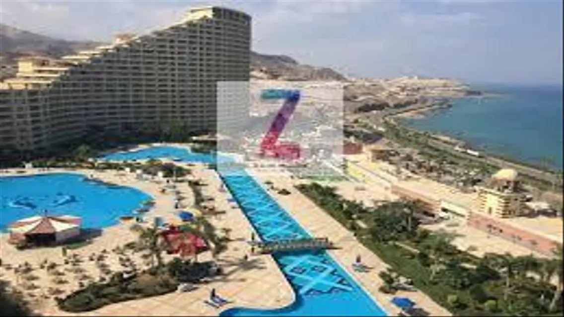 Porto Sokhna view on El Boul panorama
