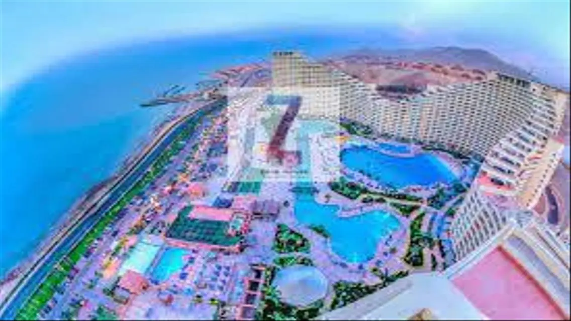 Porto Sokhna view on El Boul panorama