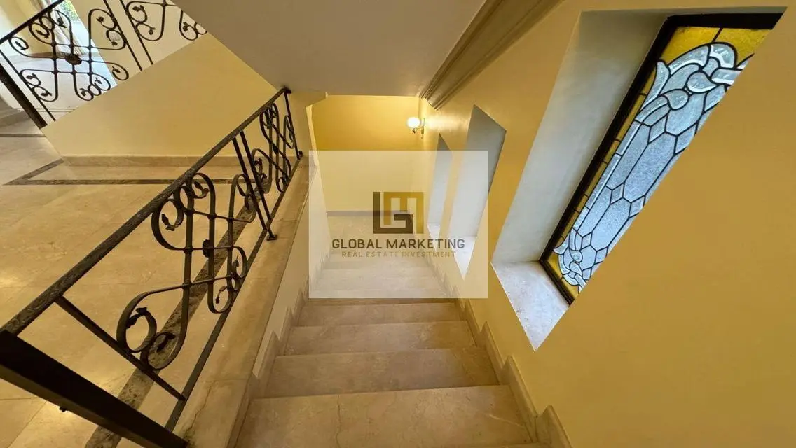 Semi-furnished villa for rent in Arabella Compound