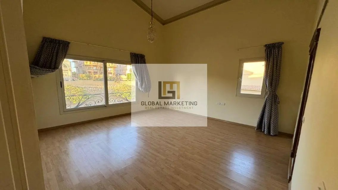 Semi-furnished villa for rent in Arabella Compound