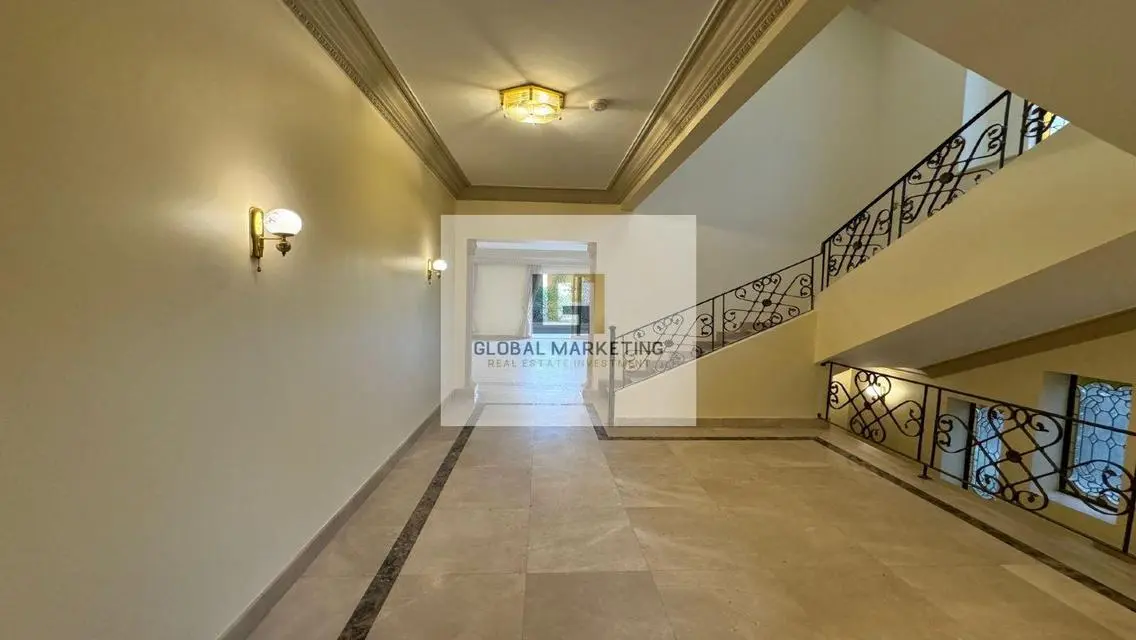 Semi-furnished villa for rent in Arabella Compound