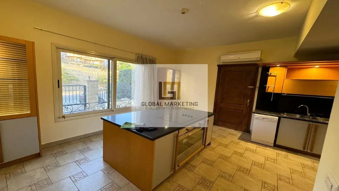 Semi-furnished villa for rent in Arabella Compound
