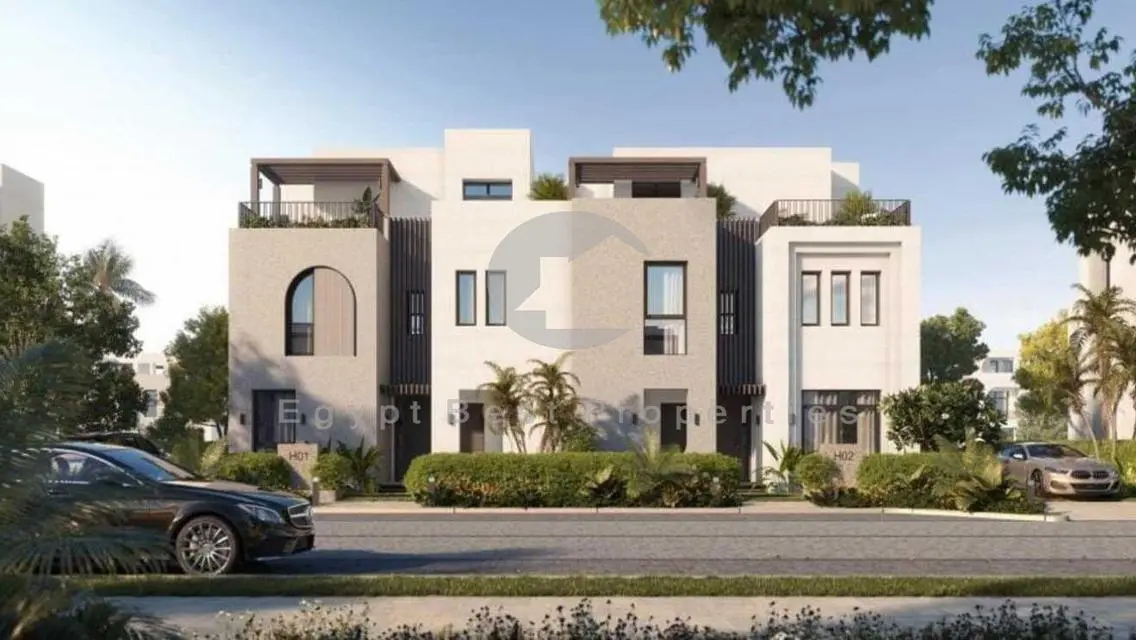 Town House Corner For Sale at O west - Orascom