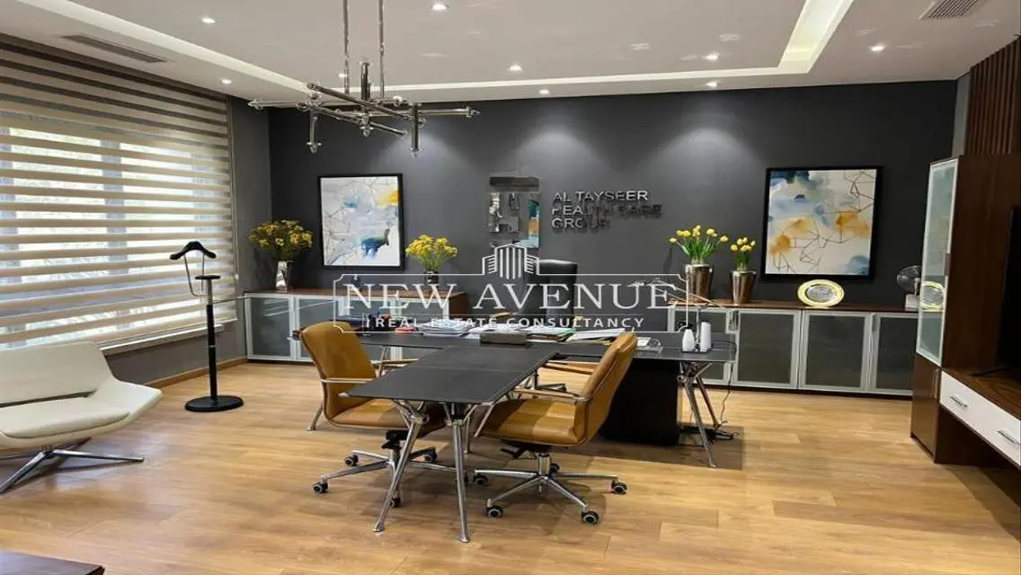 Office 185m at Katameya Heights | Furnished Office