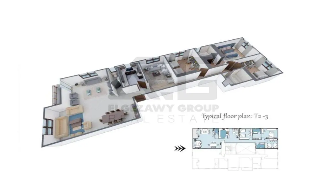 Apartment for sale in Beit Watan with a large area