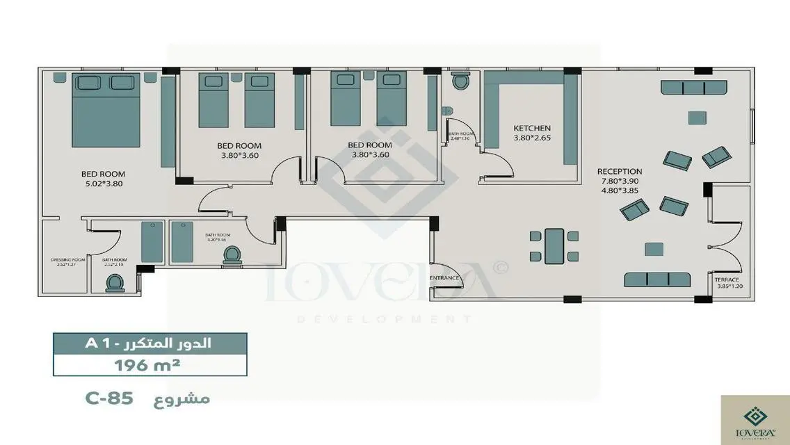 Apartment in front of Al Jazira Club