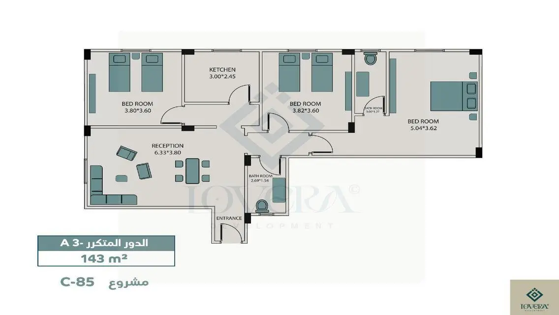 Apartment in front of Al Jazira Club