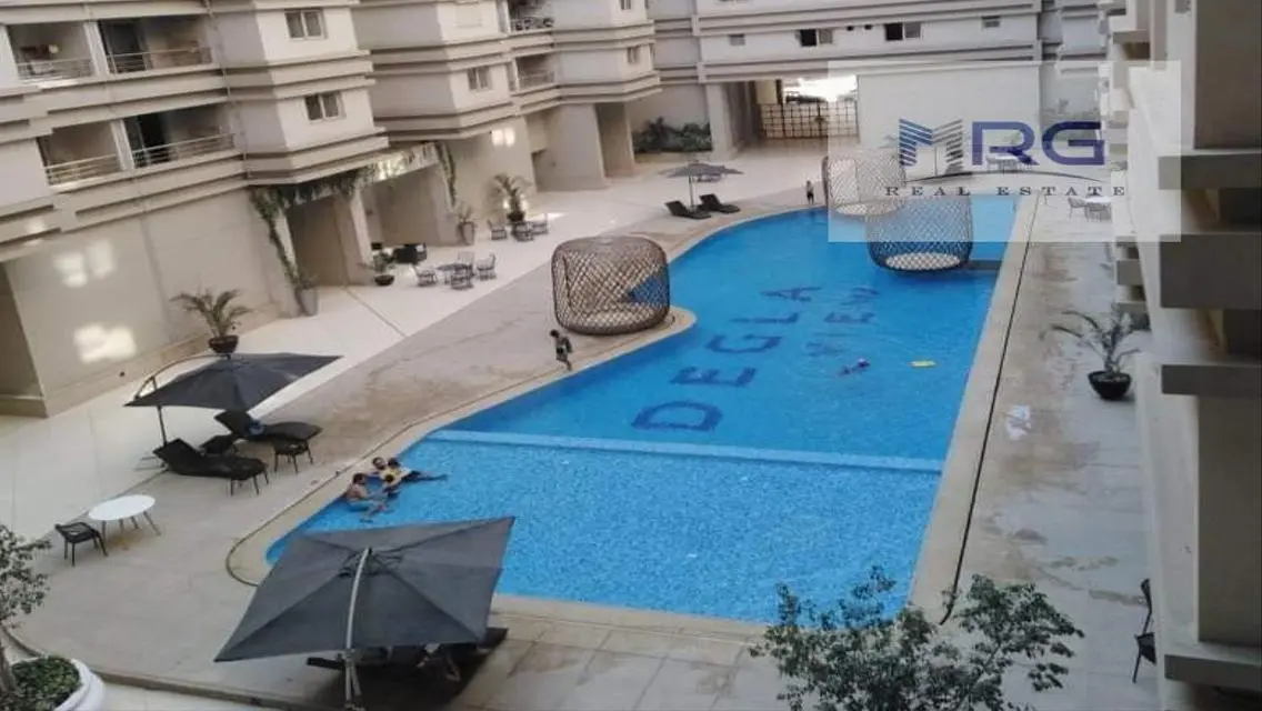 The apartment overlooks the ring road